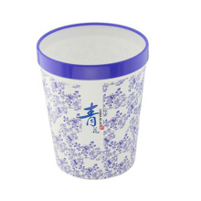 Blauer und weißer Porzellan Kunststoff-Abfall Müllbehälter (FF-5211)